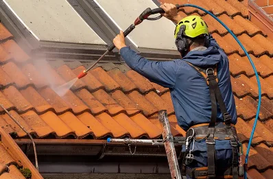 Démoussage et hydrofuge de toiture à Fraissines